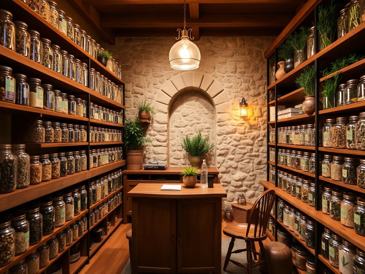Herbal apothecary & consult room
